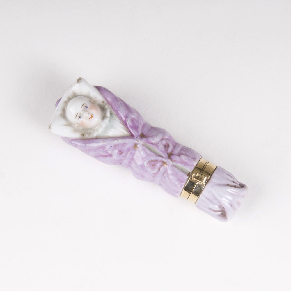 A Needle Case in Shape of Swaddling Baby