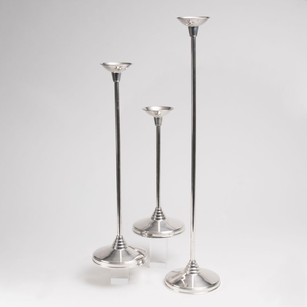 Set of 3 High Floor Candle Holders