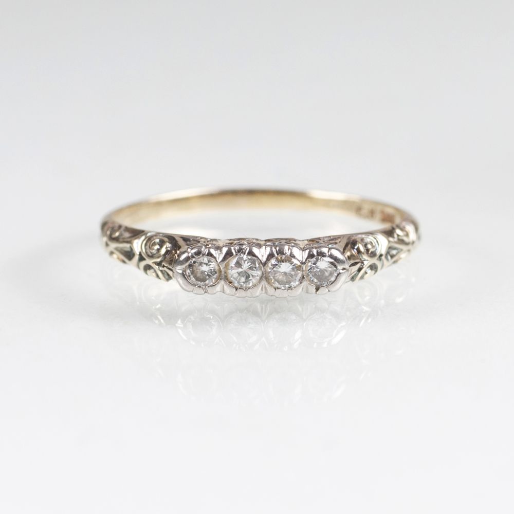 Zierlicher Vintage Brillant-Ring