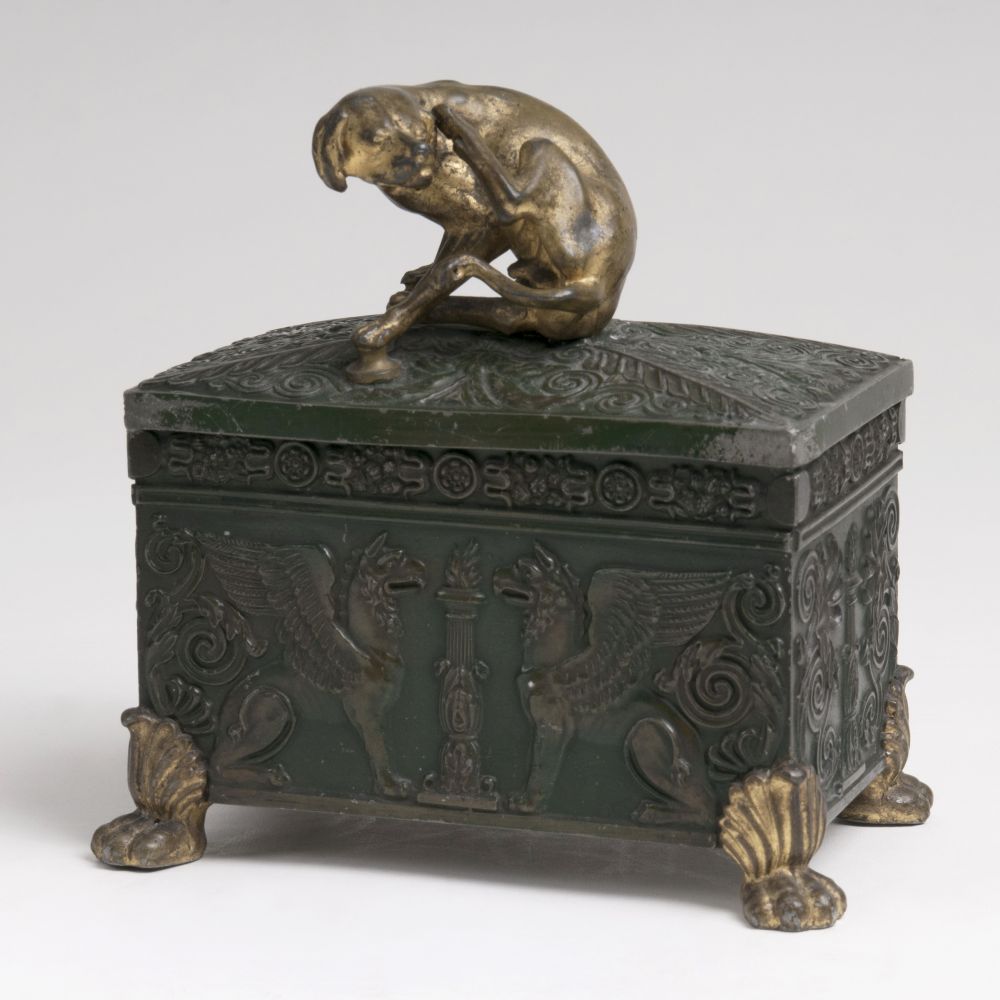 An Extraordinary Tobacco Box with Dog