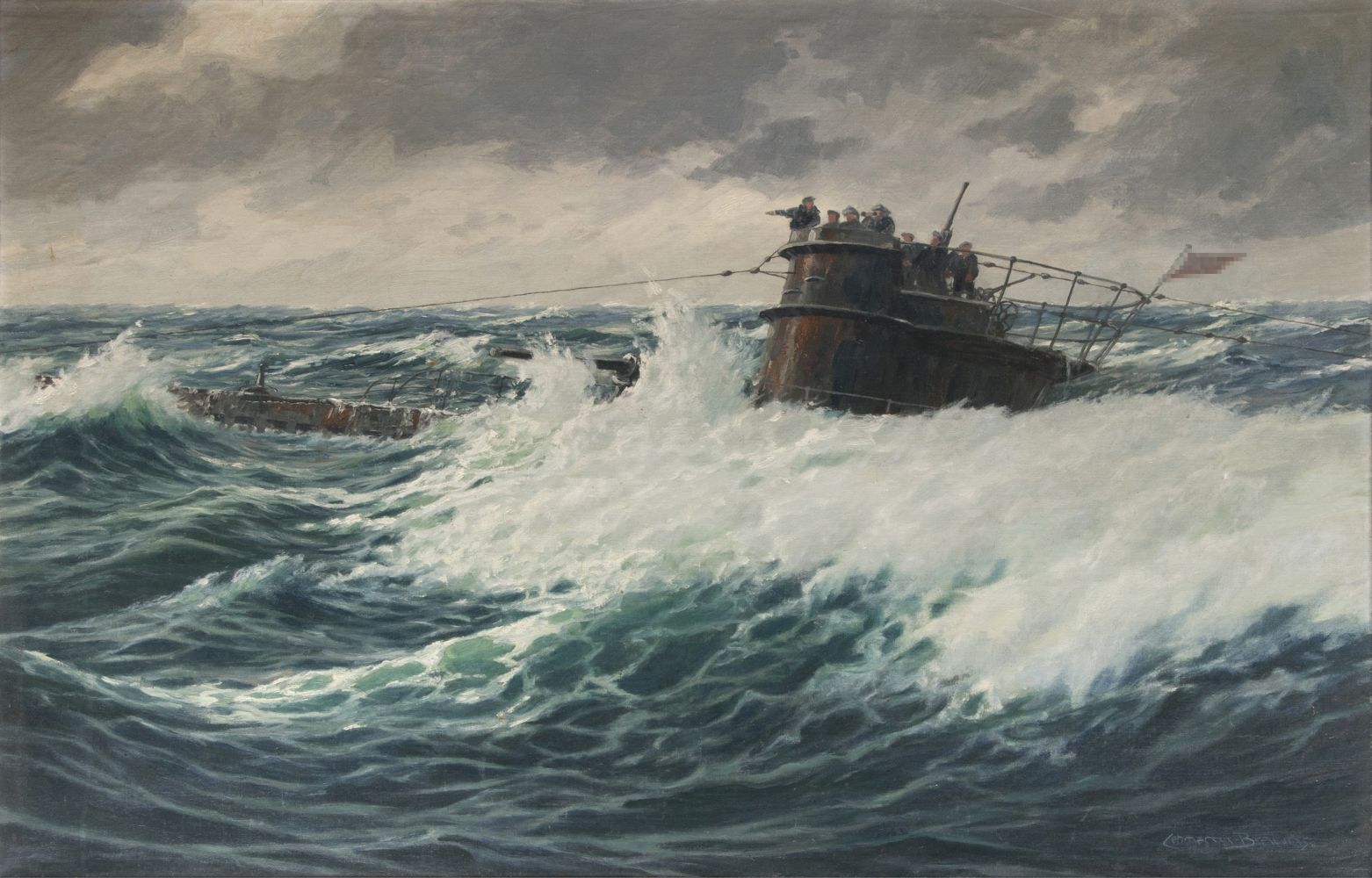 Auftauchendes U-Boot