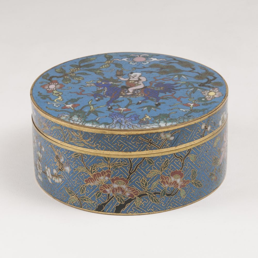A Cloisonné Box with Rider on a Qilin - image 2