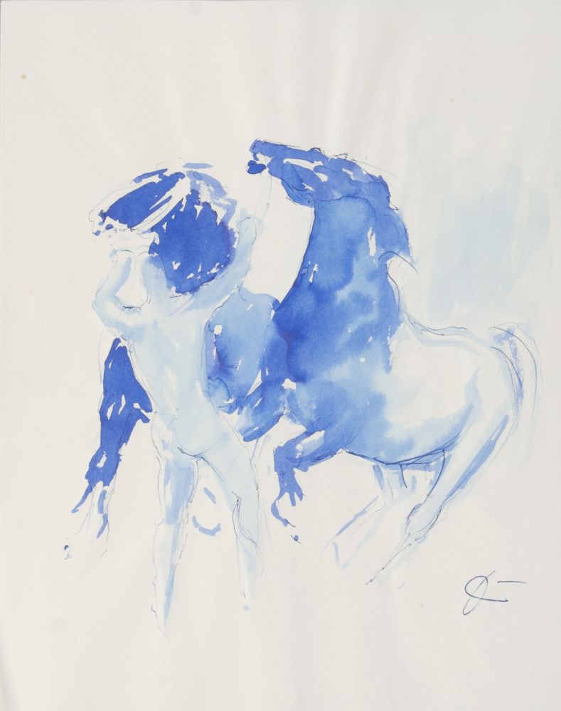 Two artworks: Horses