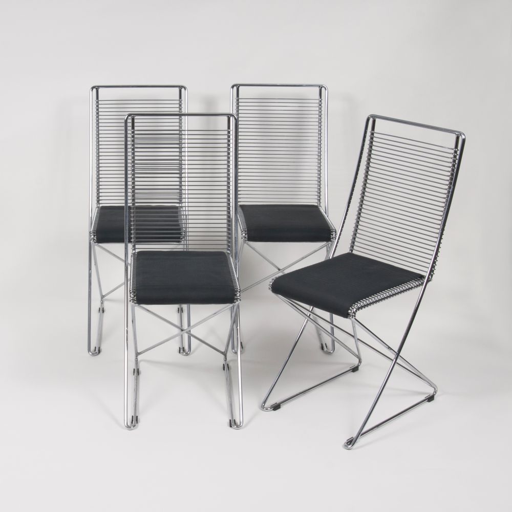 A Set of Four Cantilever Chairs from the 'Kreuzschwinger' Collection  for Schlubach - image 3