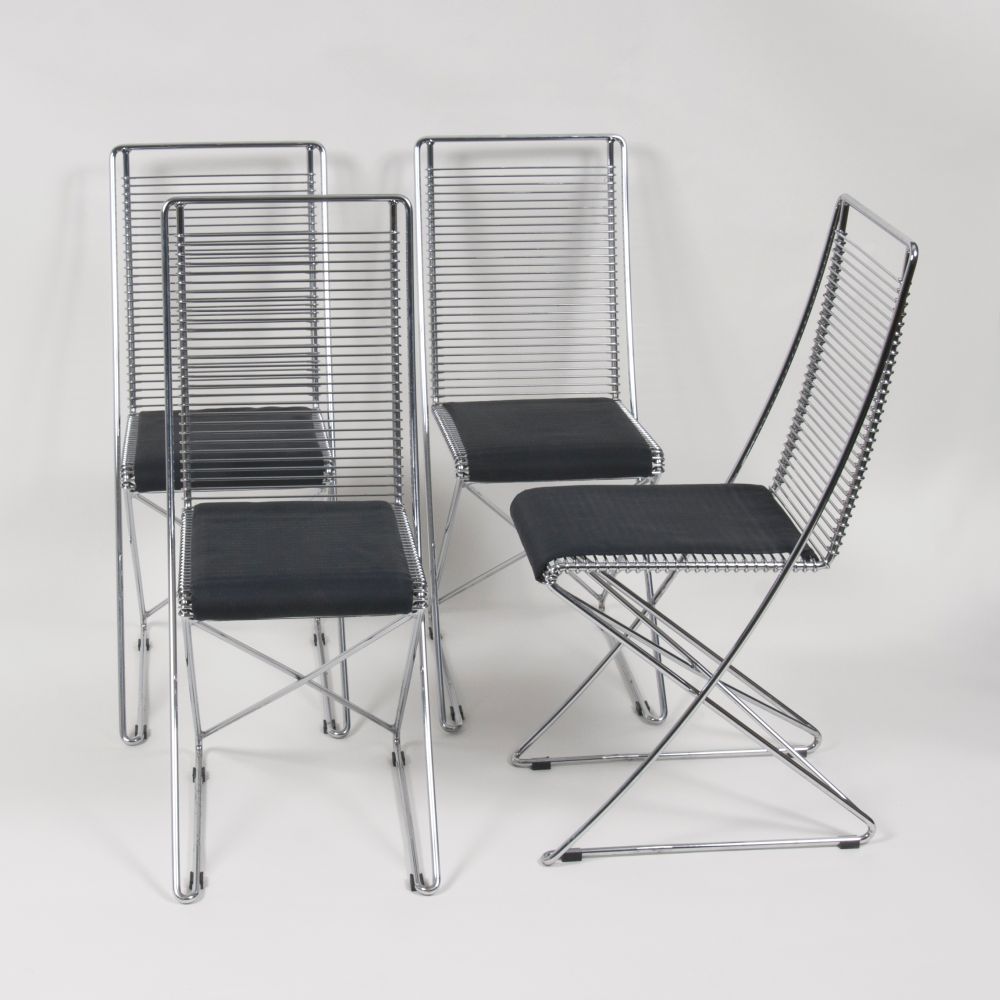 A Set of Four Cantilever Chairs from the 'Kreuzschwinger' Collection for Schlubach - image 2