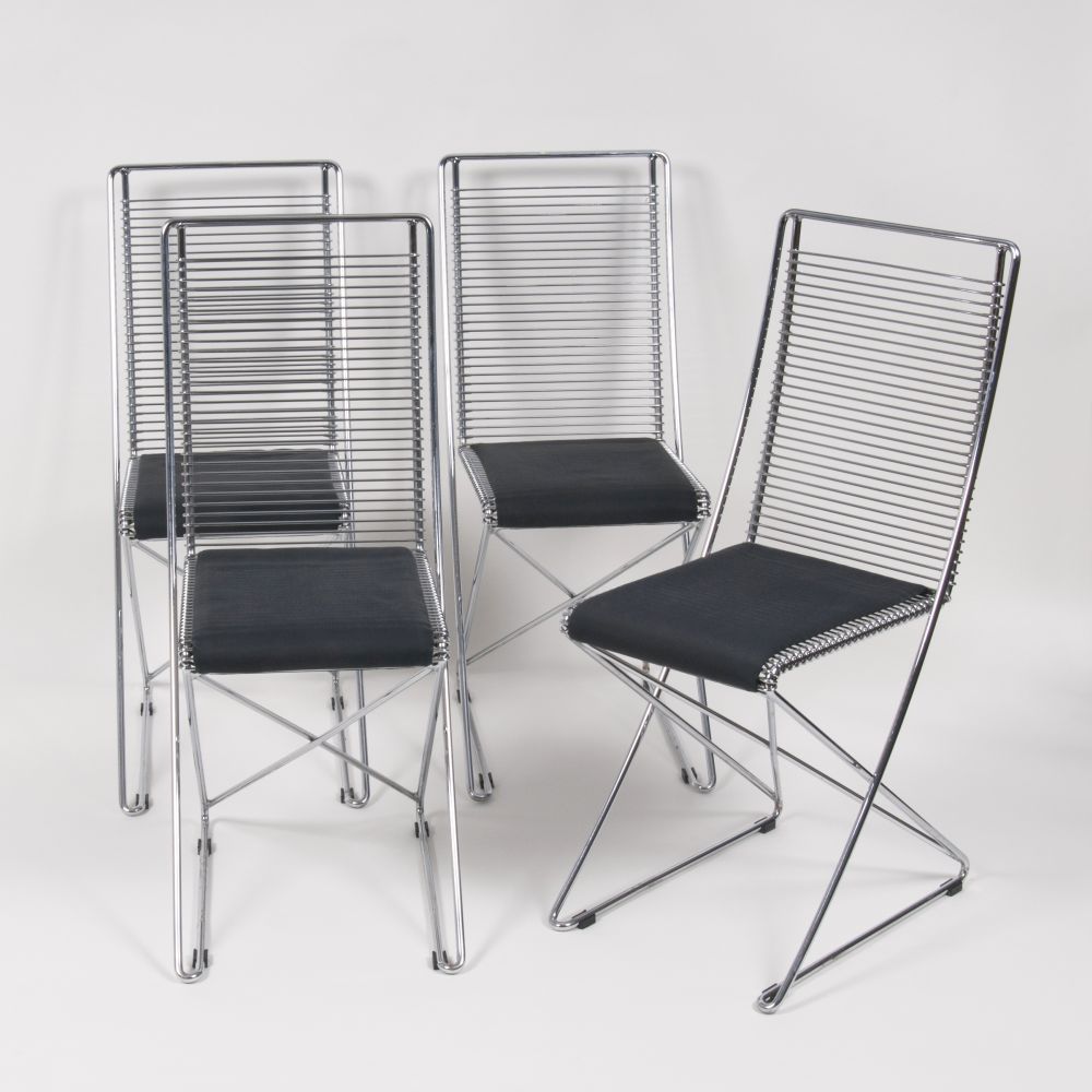 A Set of Four Cantilever Chairs from the 'Kreuzschwinger' Collection for Schlubach - image 3