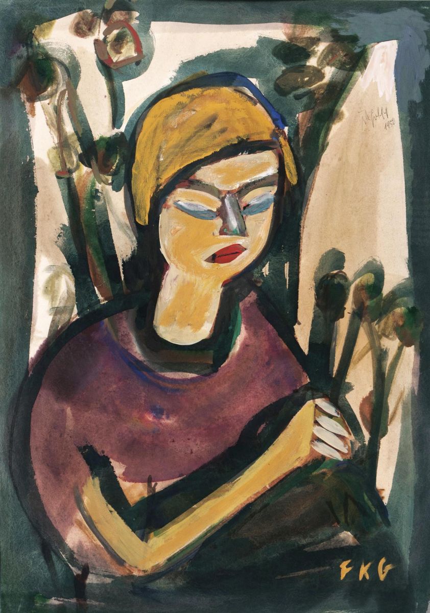 Woman with Flowers