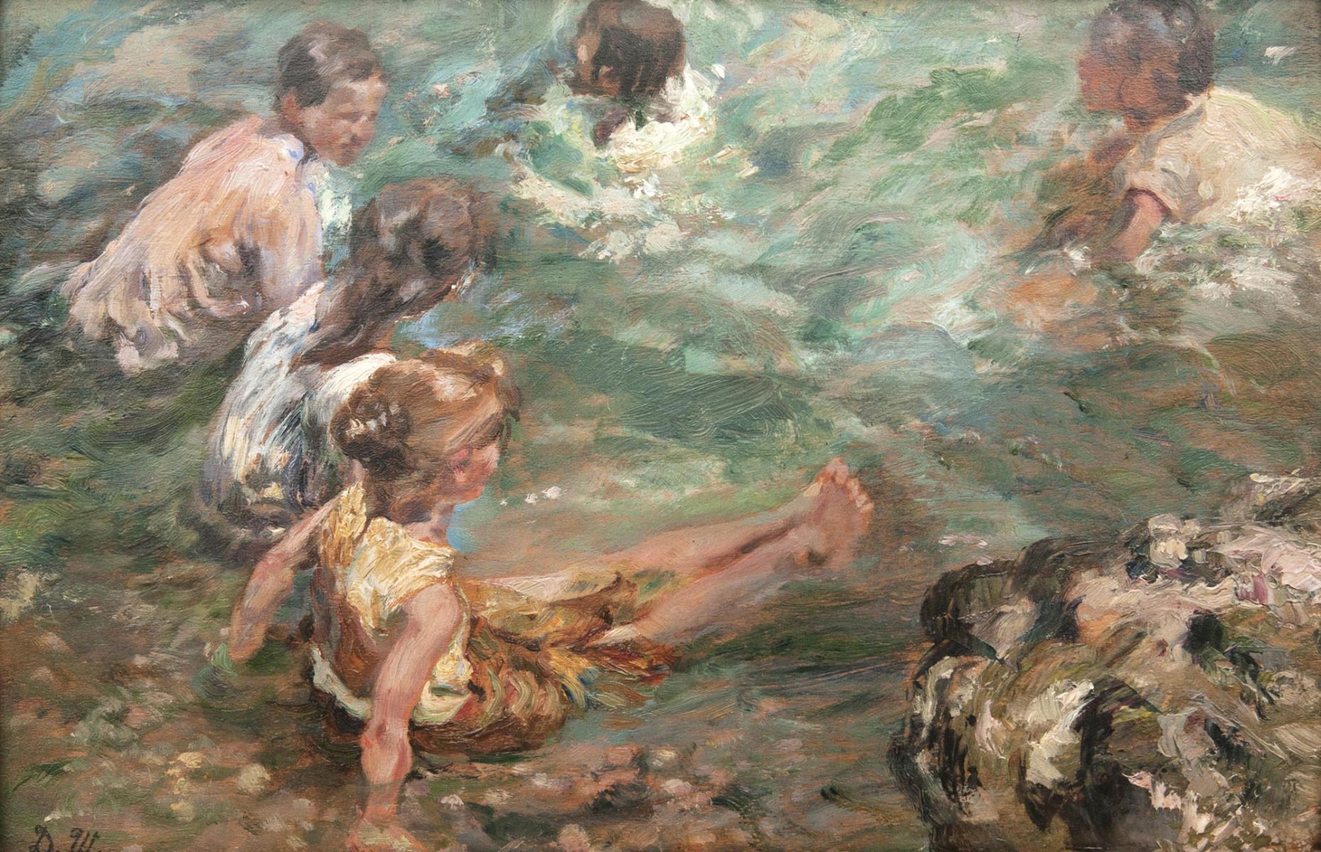 Bathing Children near Mariupol