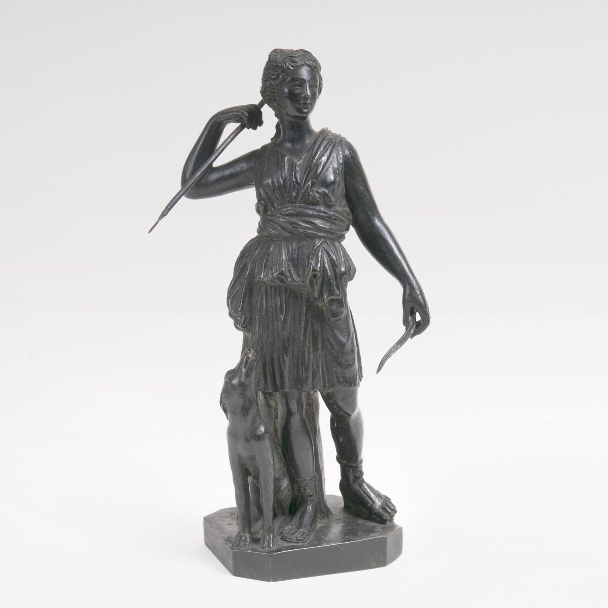 A Figure 'Diana with Hunting Dog'