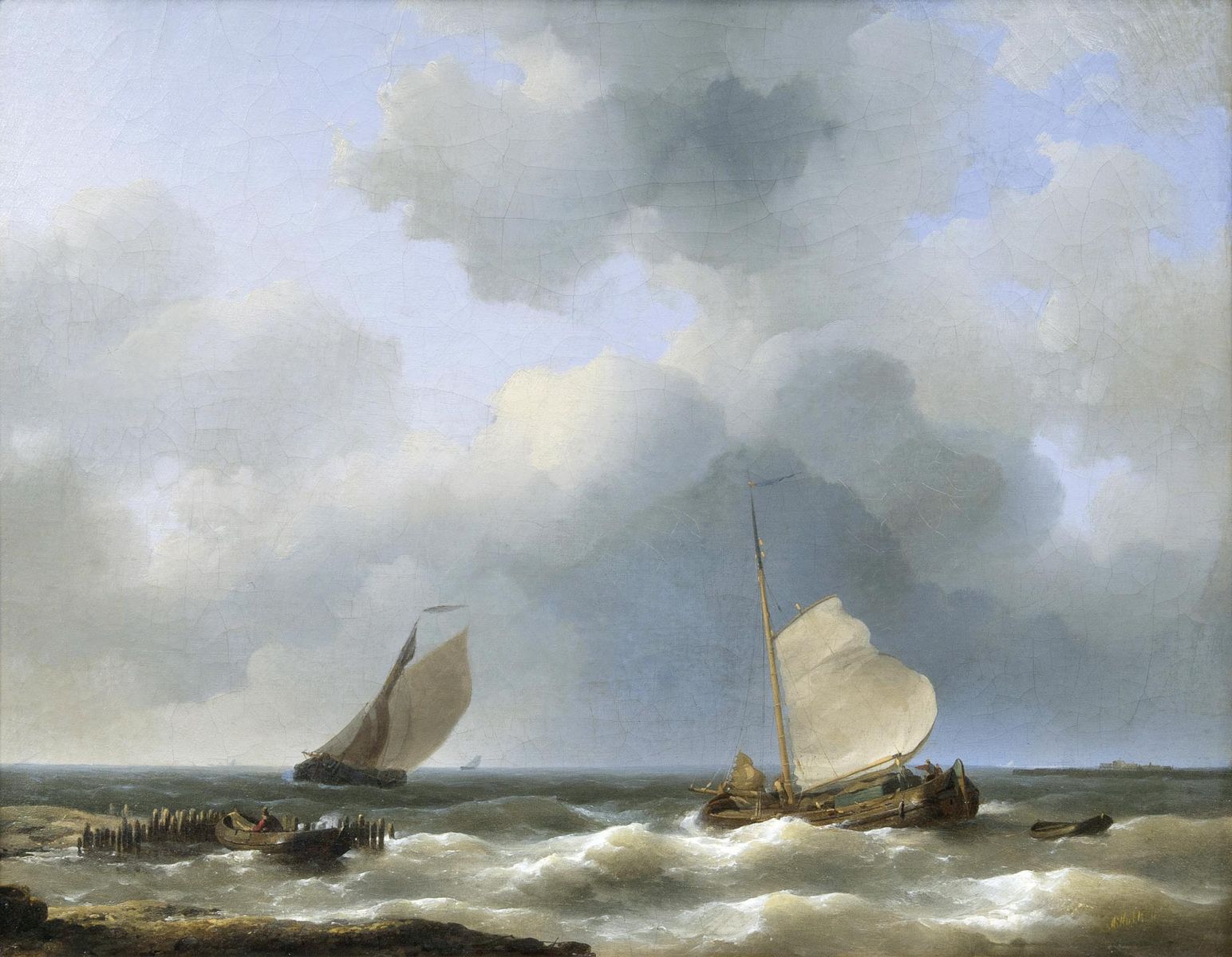 Fishing Boats off the Coast