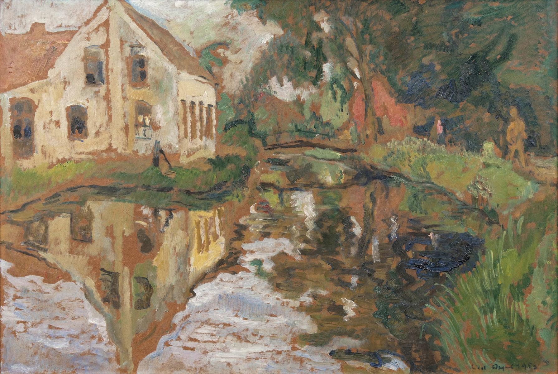 Gelbes Haus am Wasser