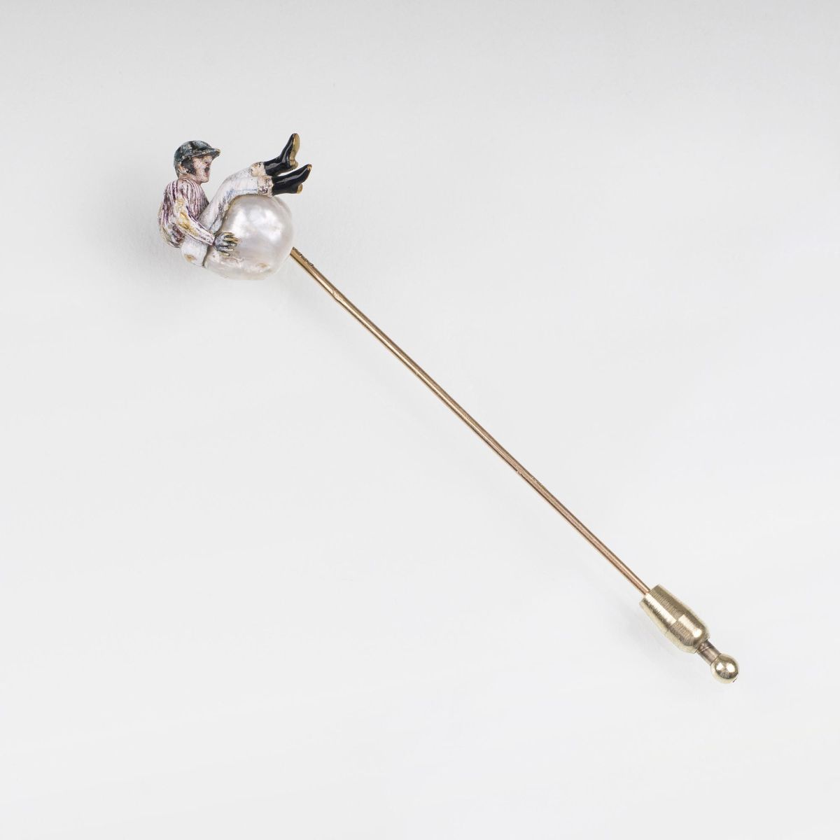 A French Art Nouveau Hat Pin 'Jockey'