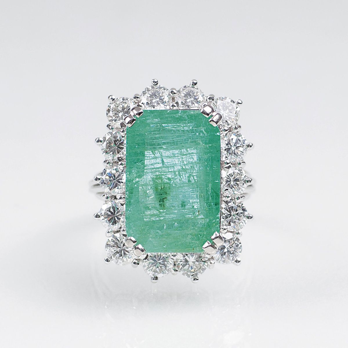 An Emerald Diamond Ring