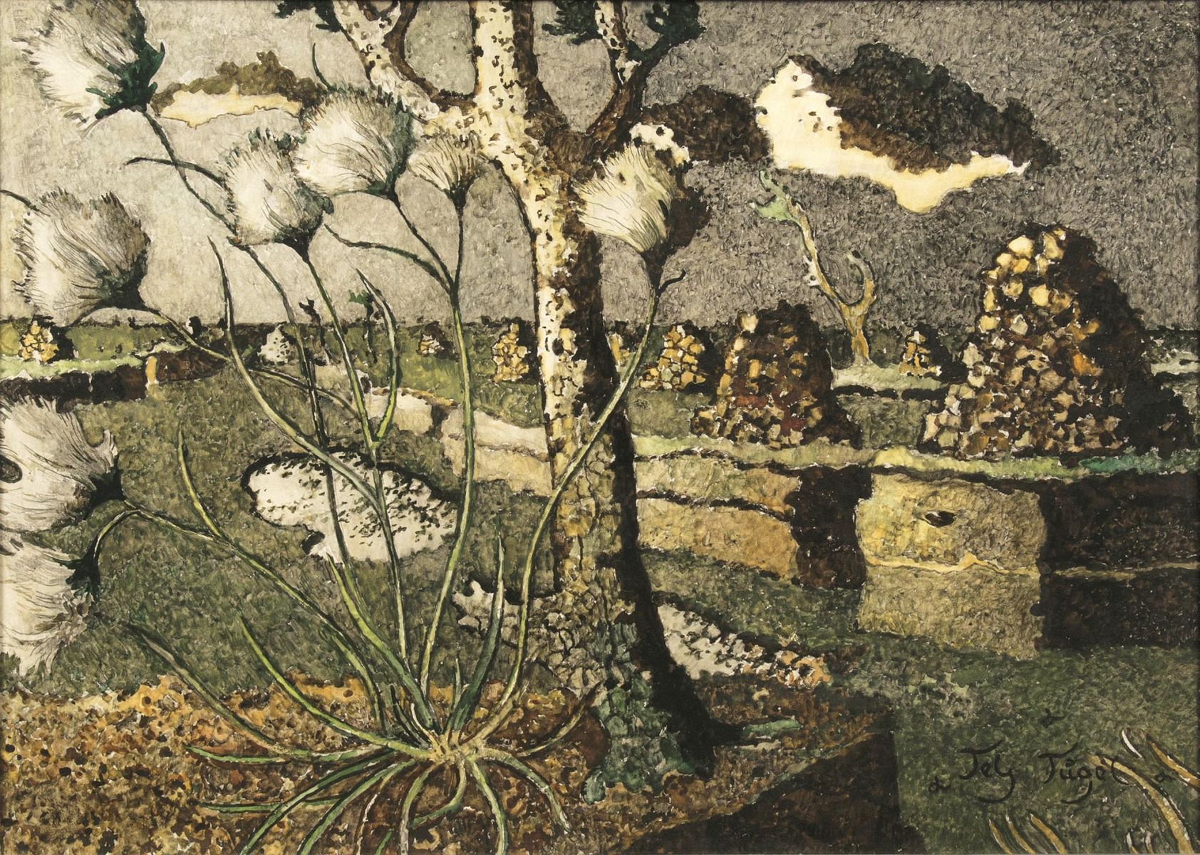 Otto Tetjus Tügel - Torfmoor im Vorfrühlingswind Torfmoor im Vorfrühlingswind