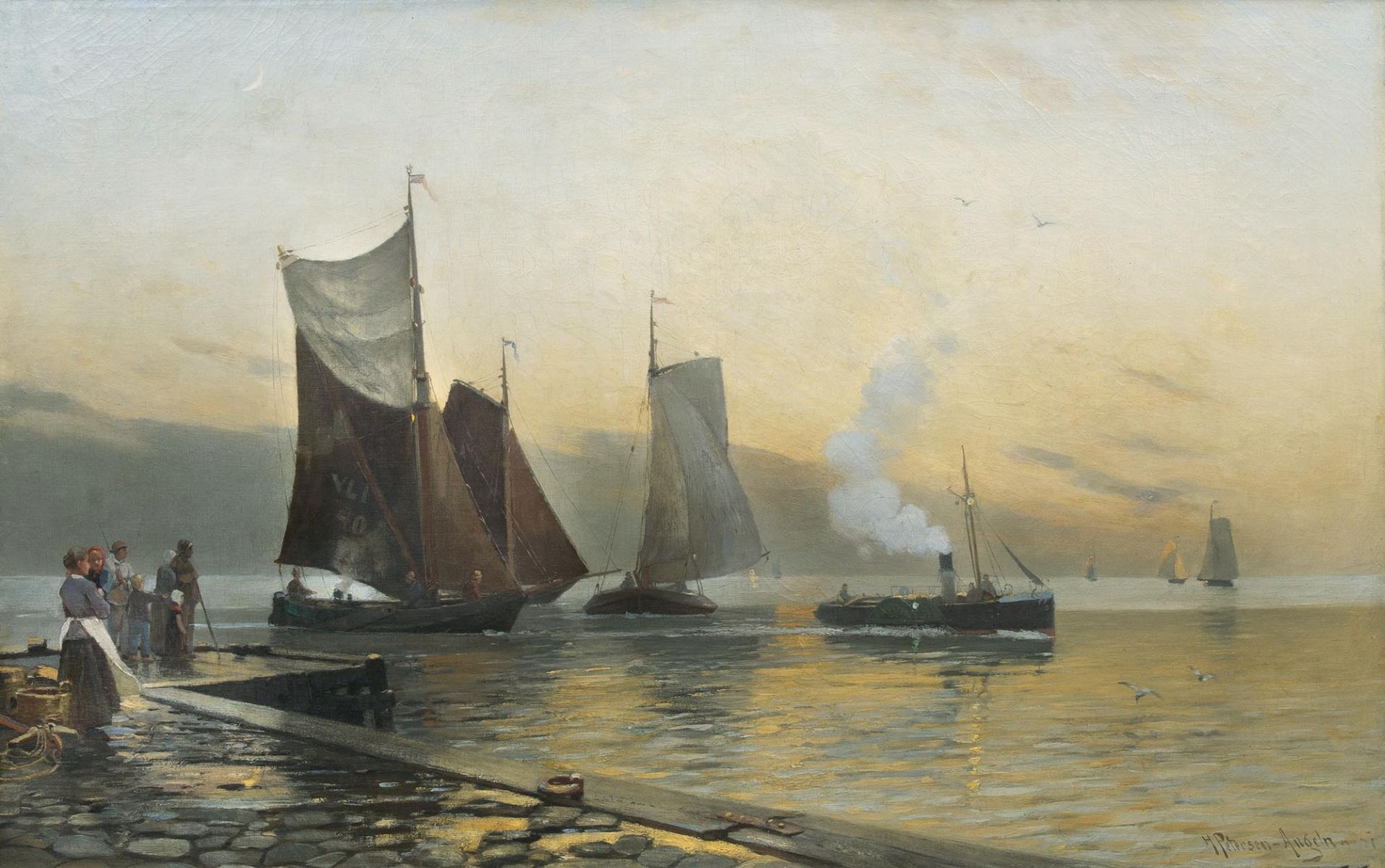 Heinrich Petersen-Angeln - Abendstimmung Abendstimmung