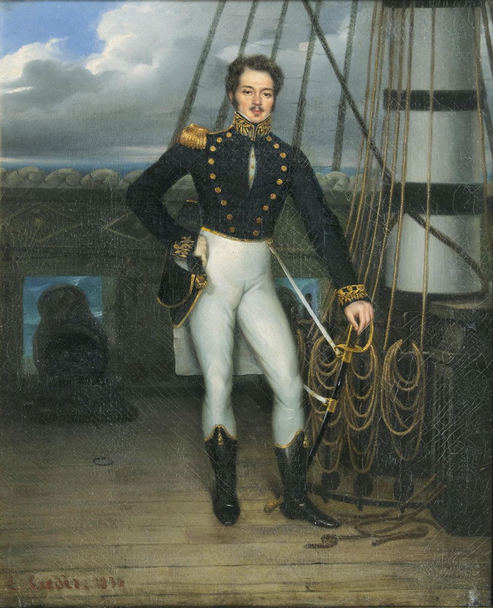 Portrait eines Seeoffiziers