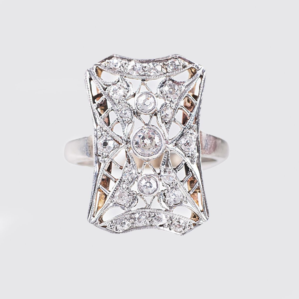 Jugendstil Diamant-Ring