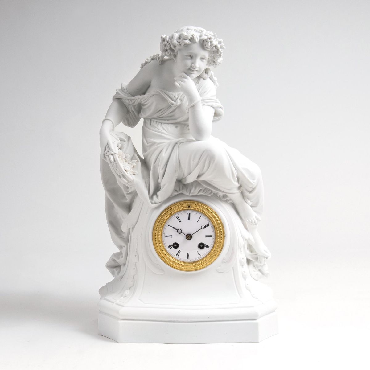 A Bisquit Pendulum 'Allegory of Summer'