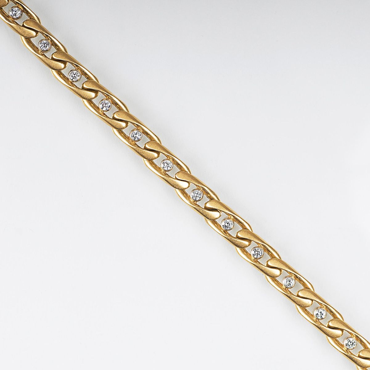 A Gold Bracelet with Diamonds