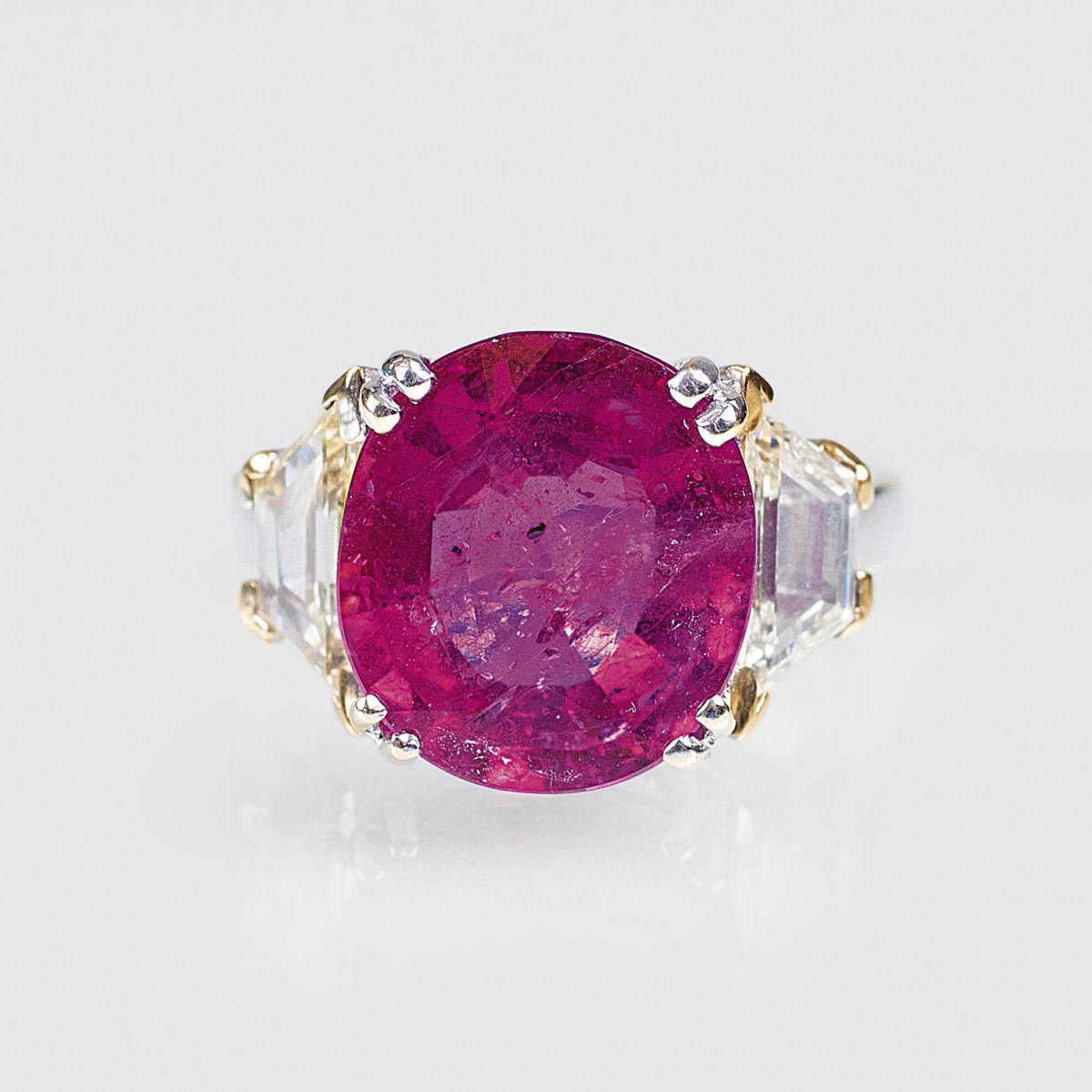 A highcarat Ruby Diamond Ring