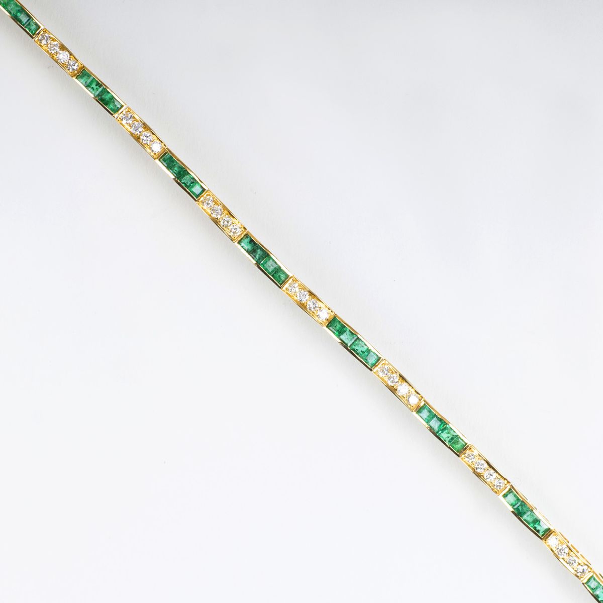 An Emerald Diamond Bracelet