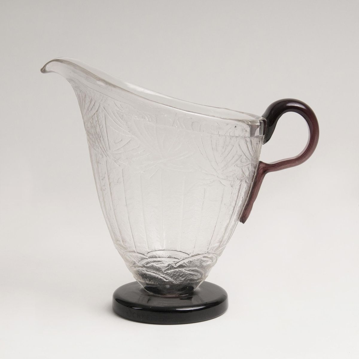 An Art Deco Jug with Matt-Etched Decor