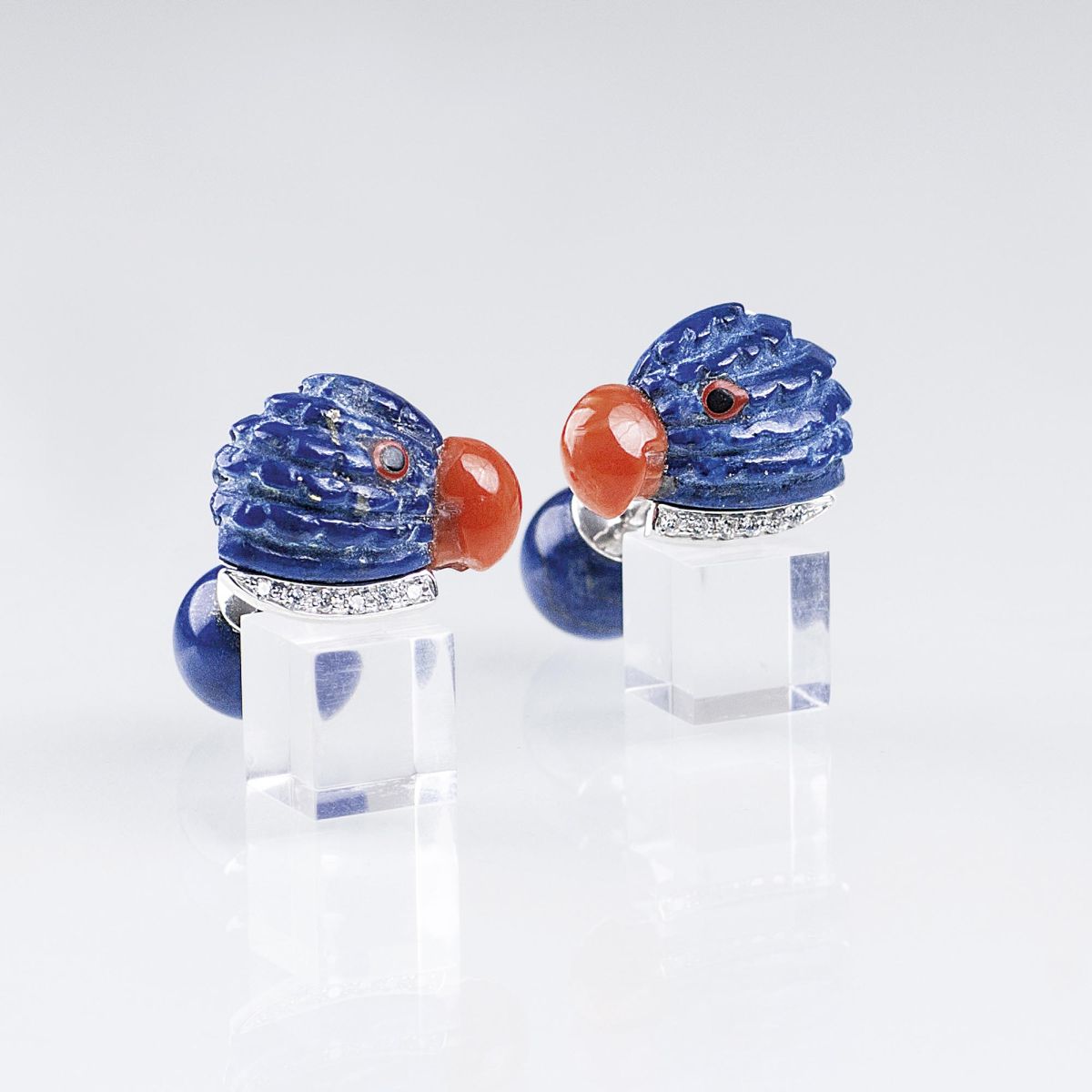 A Pair of Lapis Lazuli Cufflinks