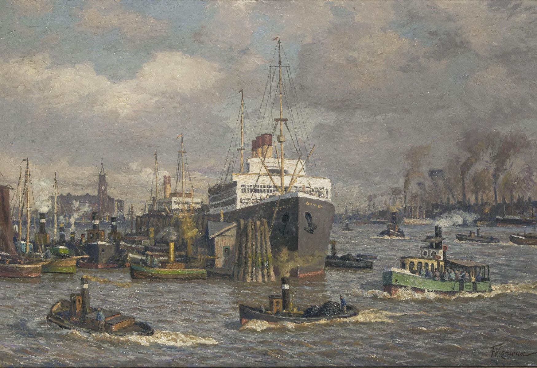Franz Korwan - Hamburger Hafen Hamburger Hafen