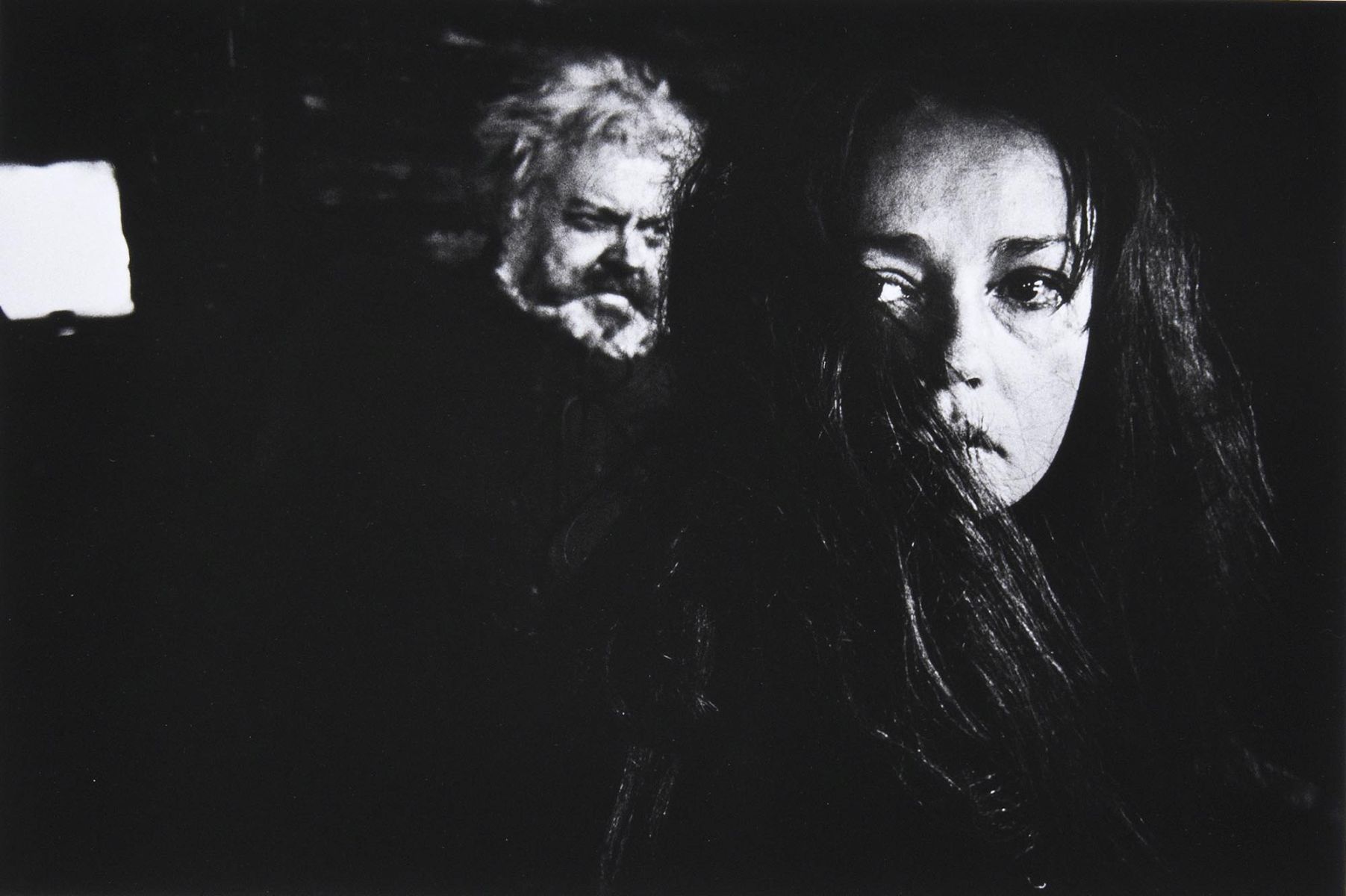 Orson Welles and Jeanne Moreau