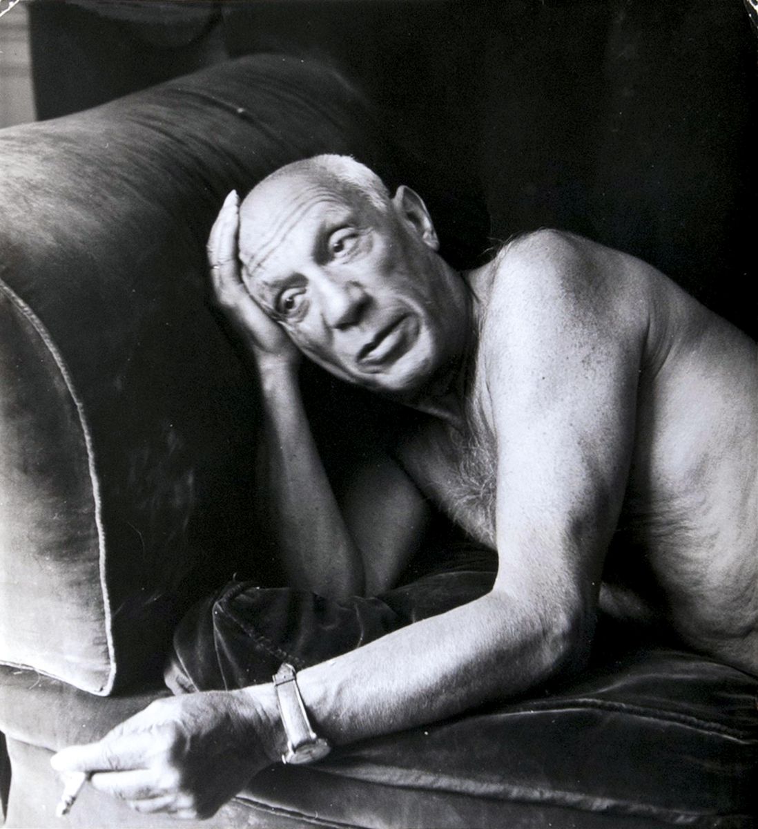 Jacques-Henri Lartigue - Pablo Picasso in Cannes, 1955 Pablo Picasso in Cannes, 1955