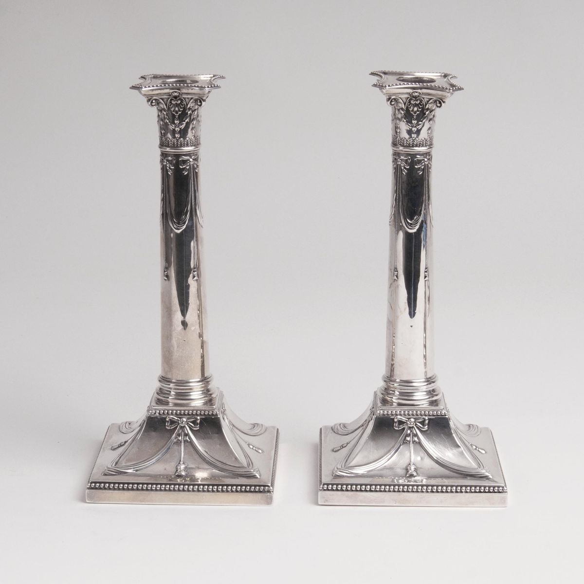 A Pair of Classical English Candle Holders