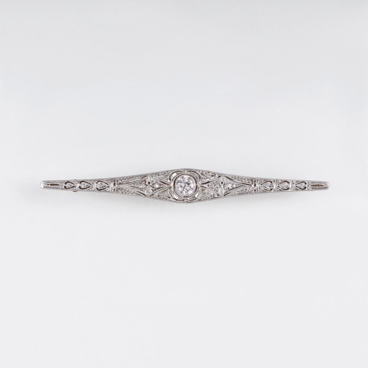 An Art Noveau Diamond Brooch