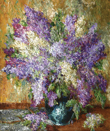 A stillife with lilacs