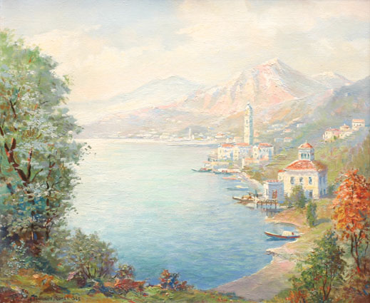A panoramic view of Lago di Como