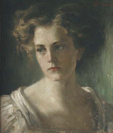 Walter von Bongé - Portrait of a young woman Portrait of a young woman