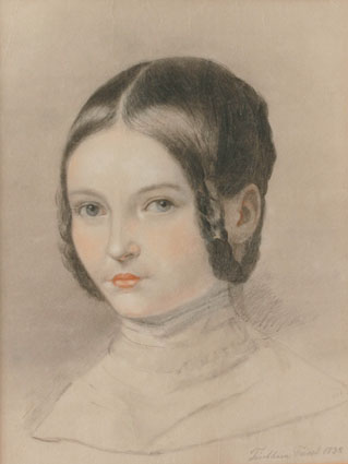 Portrait of Therese Skwor, later spouse of the artist's