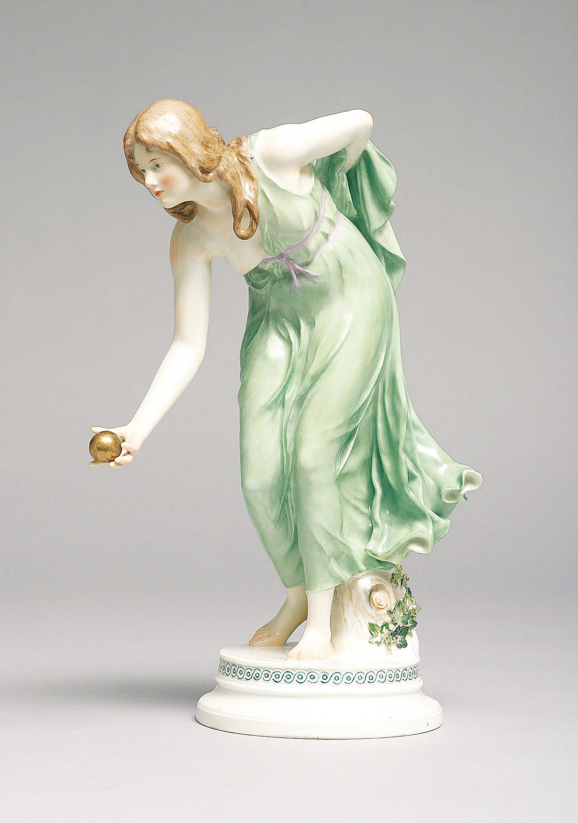 Walter Schott - A ball playing young lady A ball playing young lady