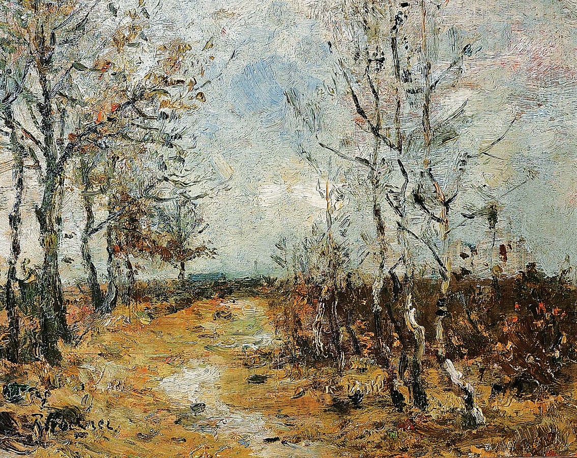 A forest landscape near Wedel (Hamburg) in the autumn