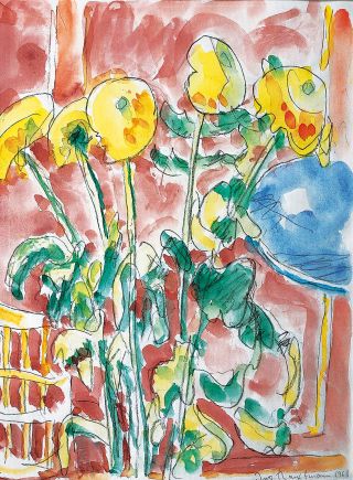 Sonnenblumen in des Künstlers Garten