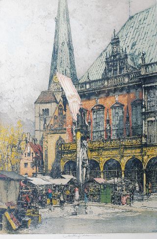 Bremen: the Market by the Townhall