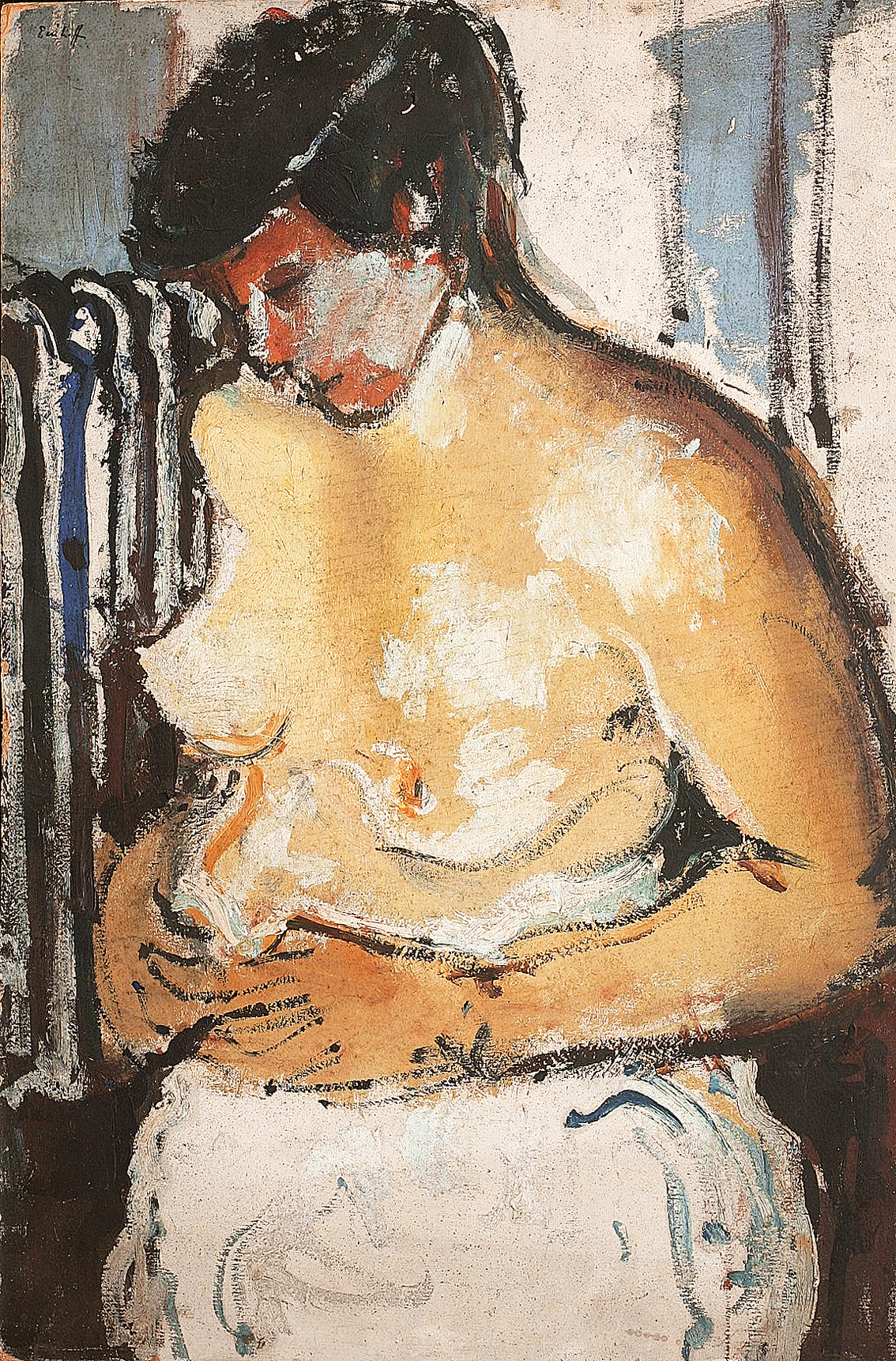 A female nude, c. 1930.