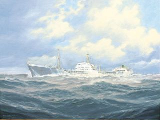 The 'Cubatao' at sea