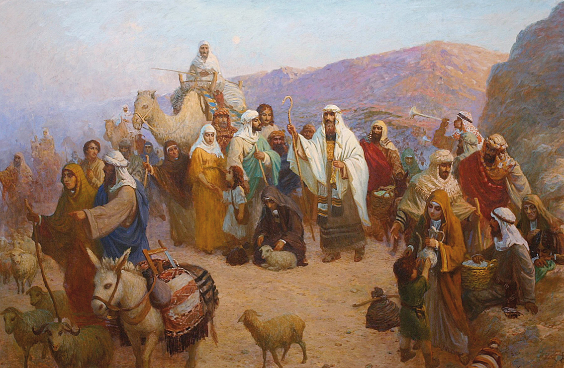 The caravan in the desert