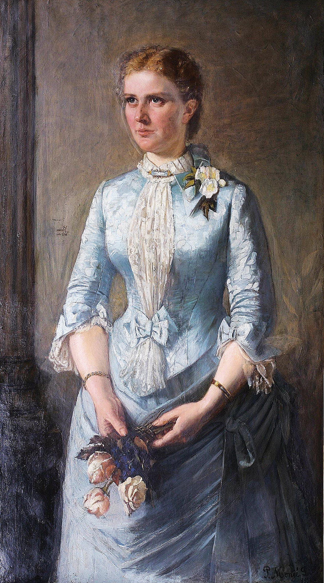 A portrait of a young lady