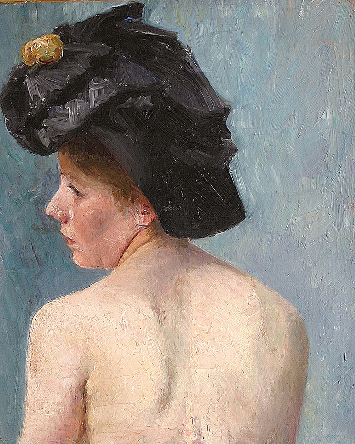 A lady with a hat