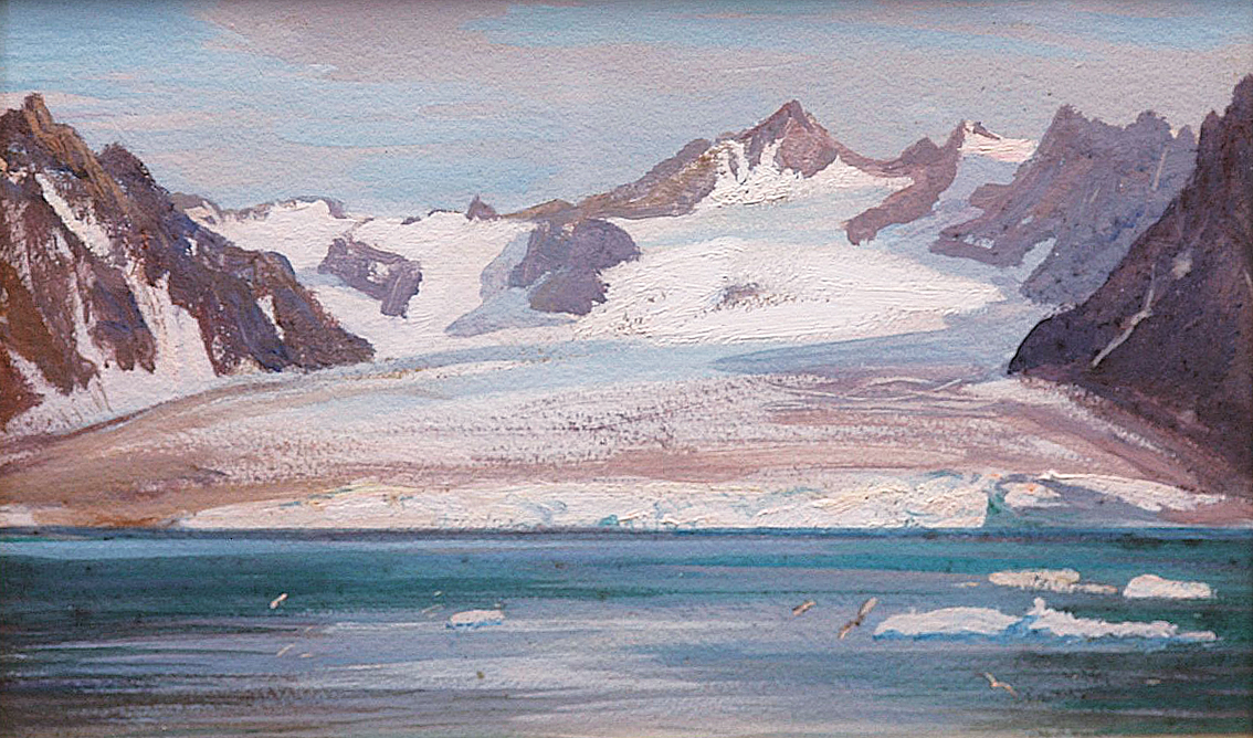 Georg Macco - The Sverdrupglet glacier in Greenland The Sverdrupglet glacier in Greenland