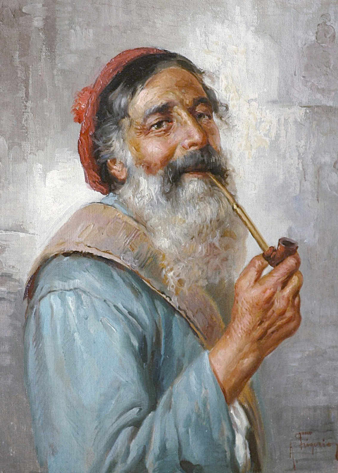 A Capri fisherman smoking
