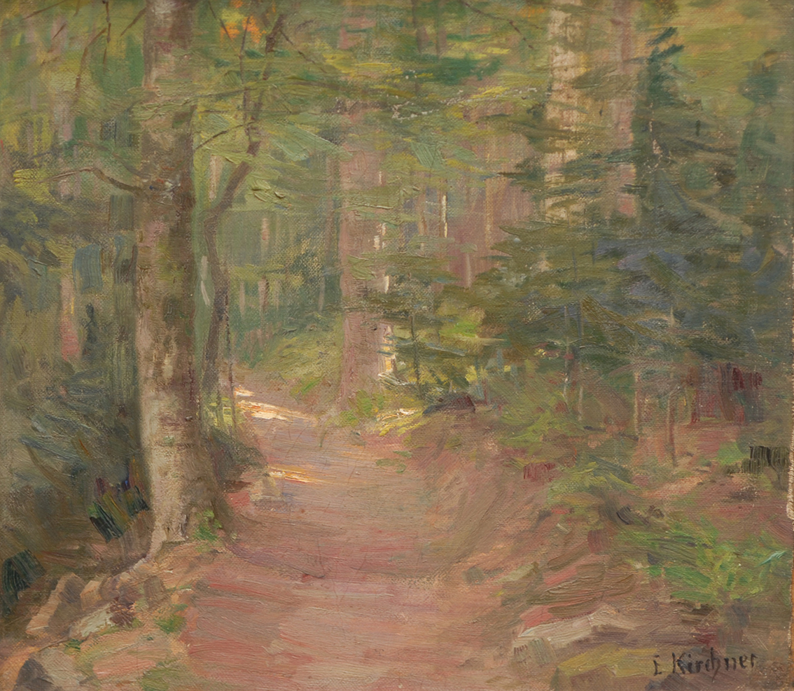 Paar Gemälde Waldlandschaften