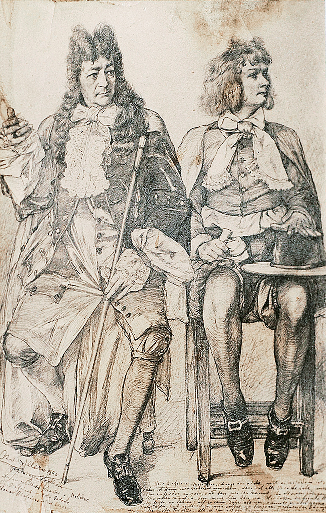 A scene from Molière