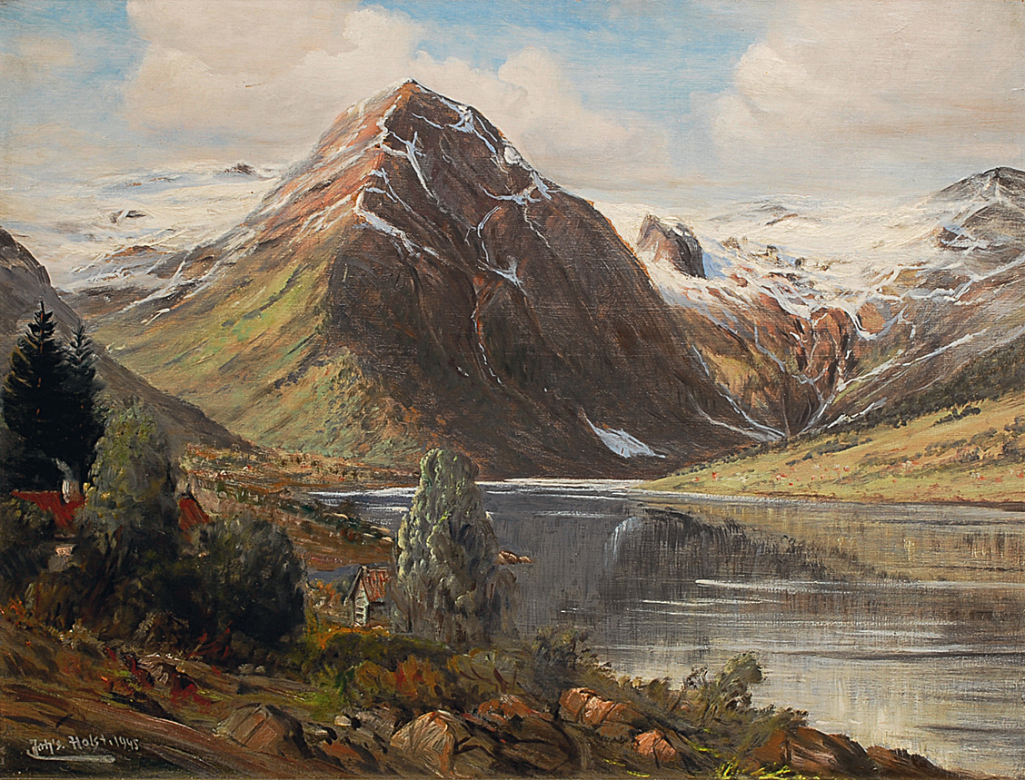 A Norwegian fjord landscape